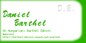 daniel barthel business card